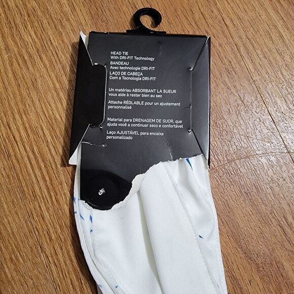 Nike Dry Head Tie White Red Blue USA Multi Swoosh All Over Printed Dri-Fit - Picture 5 of 5